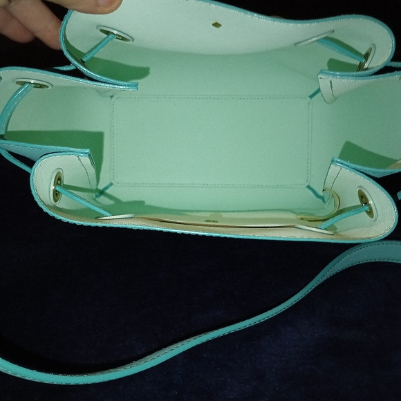 NWT Kate Spade Cape Drive Harriet Bucket tote bag aqua - Picture 8 of 15
